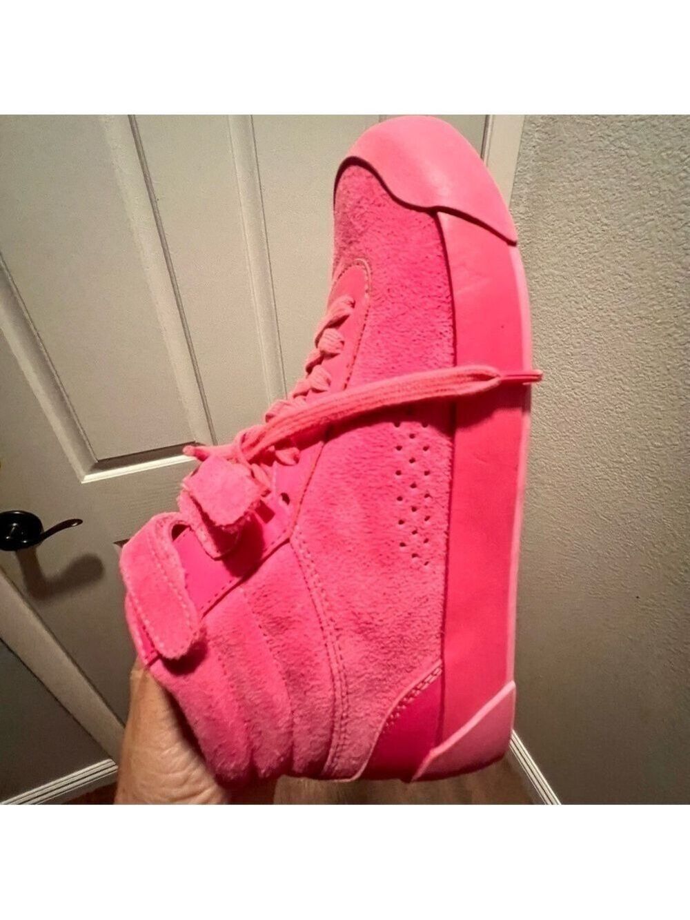 RAG AND BONE Nova Peony suede high top sneakers. Size 37. NWOT - Picture 12 of 13